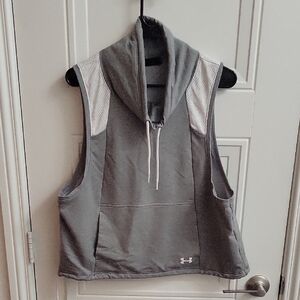 Under Armour Gray Sleeveless Hoodie